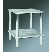 Mortens Furniture Kavna mizica Brant, 47 cm, beton/krom