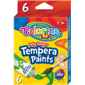 Tempera boje Colorino Kids - 6 boja, u tubama