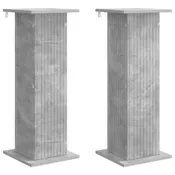 Stalak za biljke 2 pcs Betonska siva 30,5 x 30 x 80,5 cm