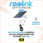 REOLINK GO PT ULTRA 4K BEŽICNA ROTACIJSKA 4G KAMERA I SOLARNI PANEL
