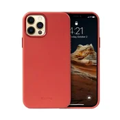 shumee Crong Essential Cover - etui iz umetnega usnja za iPhone 12 Pro Max (rdeč)