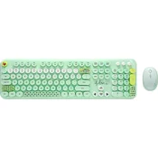 TASTATURA I MIŠ BEŽICNI SET LOVELY MIX 2 BOJE OP25157