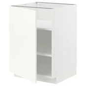 METOD Podni element s policama, bela/Vallstena bela, 60x60 cm