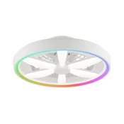 Brilliant - LED RGBW Stropni ventilator z lučjo GAIANO LED/48W/230V bela + Daljinski upravljalnik