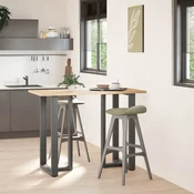 vidaXL vidaXL Noge za barsko mizo v obliki črke T 2 kosa antracitne 60x35x(100-101) cm jeklo, (22123683)