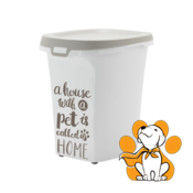 Moderna Trendy Story Jumbo Pet Wisdom Grey White 38l, Kanta Za Cuvanje Hrane