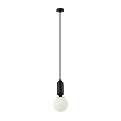 ITALUX PND-02340-1S-BK - Luster na sajli ALDEVA 1xE27/40W/230V crna