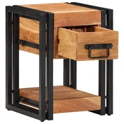 Nocni ormar 2 pcs Smeda 30 x 30 x 40 cm Cvrsto drvo akacije