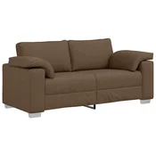Vidaxl Dvosobni kavč Rjava 180 cm blago