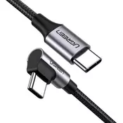 Ugreen us255 usb tip c na usb tip c ugaoni 90 stepeni 2.0 3a 60w 1m Kabl ( 25038 )
