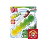 Dr.DEVIL BiCOLOR WC blok z zgibnim ustnikom, poln, 5 kroglic, 1x35g, Natur fresh
