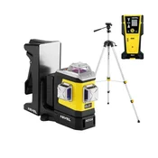 NIVEL SYSTEM Motorizirani križni linijski laser, rdeči ž. CLX3R MOTOR + SJJ-M1EX + CLS-5