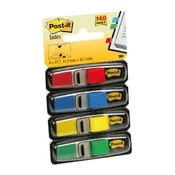 Ozek indeksni listek Post-it, 11,9 x 43,1 mm, klasične barve