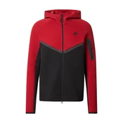 Nike Sportswear Jopa na zadrgo Tech Fleece temno siva/rdeča/črna