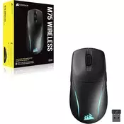 Corsair gejmerski miš M75 bežicni, BEŽICNI gejmerski miš, crni
