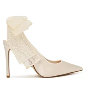 STEVE MADDEN Čevlji s peto in s paščki Teacup-P off-bela