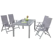 Gardenson Vrtna Garnitura Taviano, 5-Delno, Rjava