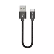 Winner Group - USB kabl USB-C / USB-A 60W 20cm crni