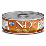 N&D Pumpkin Vlažna hrana za macke, Bundeva i Jelen, 70 g