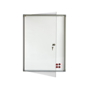 2x3 Oglasna tabla bela magnetna sa vratima i ključem GS46 6xA4 73X68cm