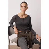 Trendyol Milla ženska bluza Twoaw26Bz00123, Antracit-Siva