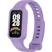 GS Silikonski pašček za Xiaomi Smart Band 9 Active/Xiaomi Redmi Band 3, vijoličen