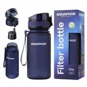 shumee Aquaphor City steklenička za filtriranje vode 350 ml temno modra vadbena steklenička