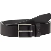 Pas CALVIN KLEIN Formal - črn, usnjen, moški, 95 cm