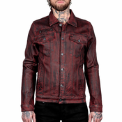 Moška jakna WORNSTAR - Idolmaker Coated Denim - Crimson - WSGJ-IMCC