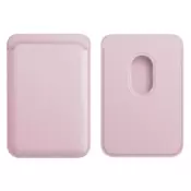 Kozni novcanik za MagSafe roze