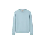 GOBI Cashmere Pulover Womens Essential Cashmere Crewneck Sweater svetlo modra