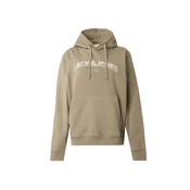 JACK & JONES Majica JJAVERY temno siva/bela