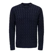 Only & Sons Pulover KICKER, modra