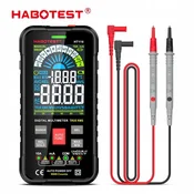 shumee DIGITALNI ROČNI MULTIMETER NAPETOSTNI testER TRUE RMS NCV + OHIŠJE ZA BATERIJE