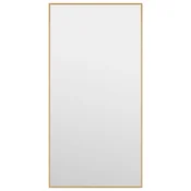Vidaxl Ogledalo za vrata zlato 30x60 cm steklo in aluminij