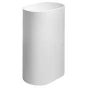 TREVA Talni umivalnik z odtočnim pokrovom 56,5x85cm, lit marmor, bela mat - Bela mat barva - 56,5x85x36,2 cm - Sapho - 24 - Liti marmor - Ovalni/elipsasti - 565 - 850 - 362 - 14