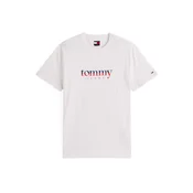 Tommy Jeans Majica ecru/mornarska/rdeča