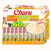 Inaba Inaba Cat Churu Purée, okusi s piščancem – 60 x 14 g