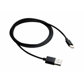 USB 2.0 Type C transformator Crno 1m CNE-USBC1B