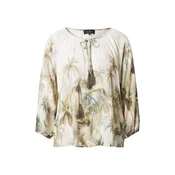 monari Bluza rjava / zelena / oliva / bela
