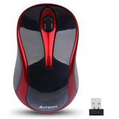 Miš A4tech - G3-280N, optički, bežični, crno/crveni