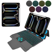 Pisarniški etui Techsuit z Bluetooth tipkovnico in zaščitno folijo za Ipad Pro 13 2024/iPad Pro 13 2025