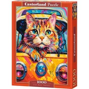 Castorland Puzzle Cat travel by bus 1000 kosov