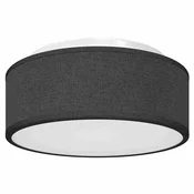 Vidaxl Stropna svetilka s središči Črna 30 x 30 x 13,5 cm blago