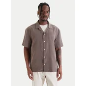 Calvin Klein Srajca LV04LF114G Rjava Relaxed Fit