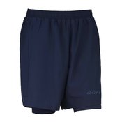 Moške kratke hlače CCM 2 IN 1 Training Short True Navy L