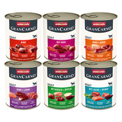 animonda GranCarno Original Adult 6 x 800 g - Mešano pakiranje 1 (6 vrst)