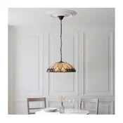 Endon 111929 - Lestenec na verigi Tiffany BROOKLYN 3xE27/10W/230V premer 50 cm