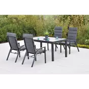 Gardenson VRTNA GARNITURA SIROS aluminij barve grafita
