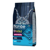 Monge cat Bwild inčun 1,5kg - Zajec - Odrasla mačka - Monge - 1.5 kg